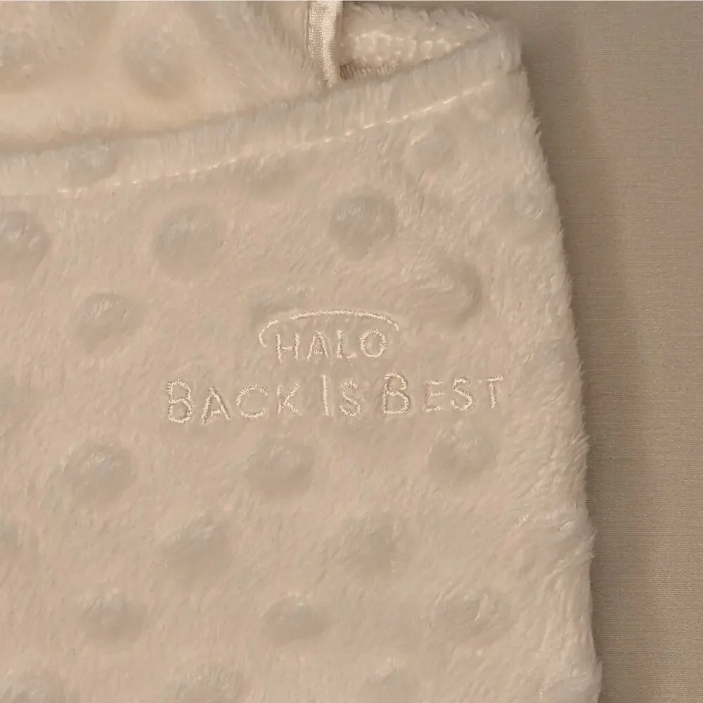 HALO Unisex Polyester Swaddle Newborn Cream Plushy Dot Velboa Wearable Blanket